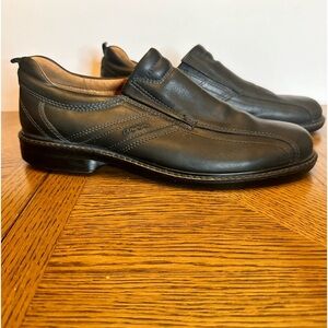 Ecco Mens Loafers Shoes Sz 45 US 11‎ Black Light Shock Point Slip On Loafers EUC